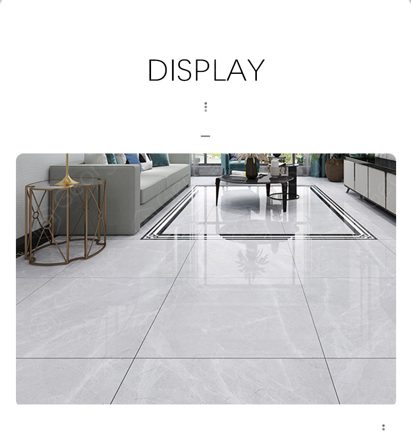 Simple And Modern White Tile Living, Modern White Floor Tiles For Living Room